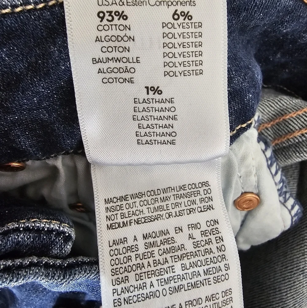 MOTHER‎ Looker Ankle Fray Mid Rise Skinny Leg Girl Crush Blue Jeans 25 Preowned